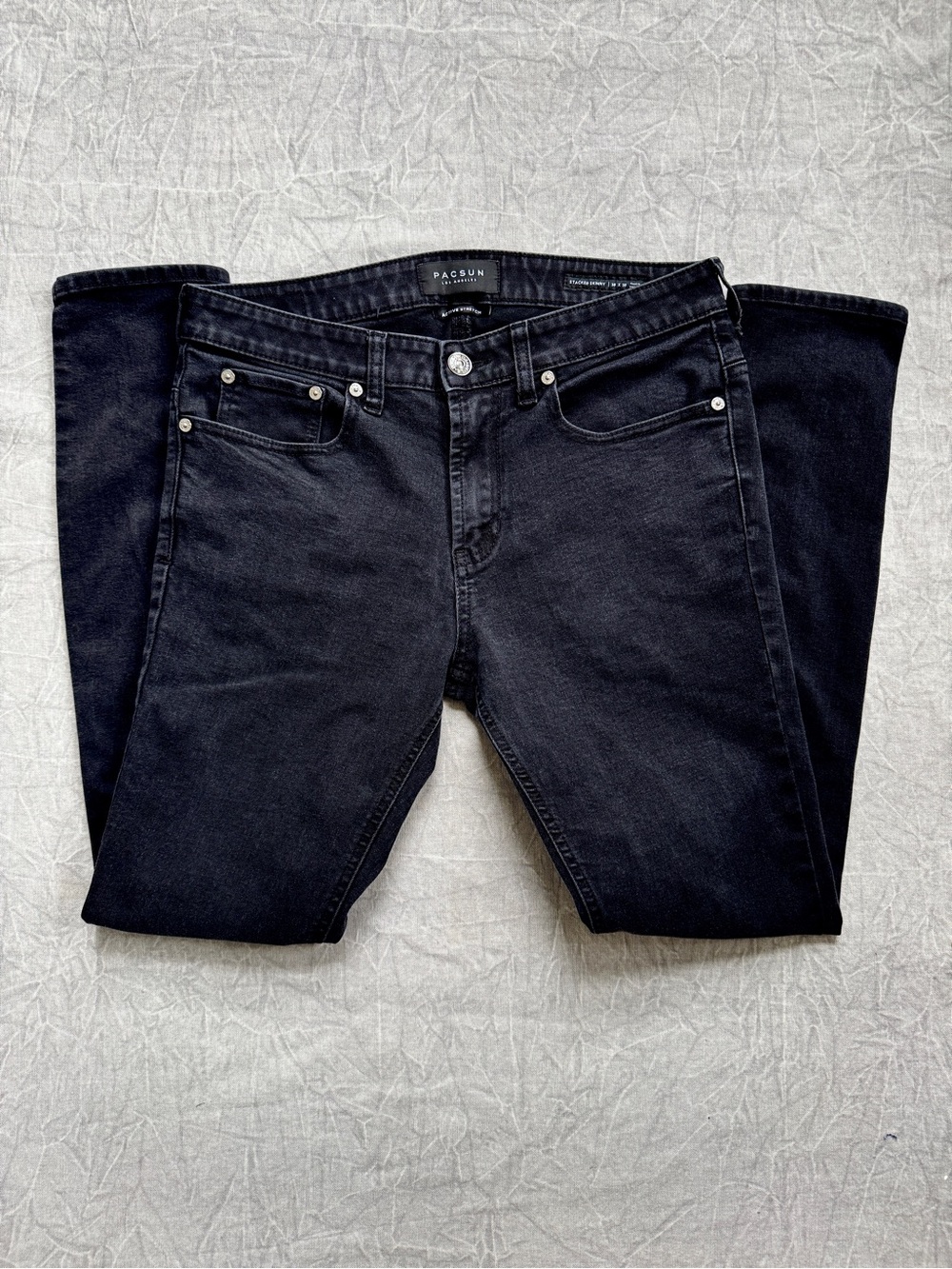 Pacsun Men’s Black Stacked Skinny Jeans - 30x30